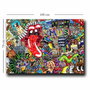 Wallity Cuadro sobre Lienzo Decorativo Multicolor 70 x 100 cm